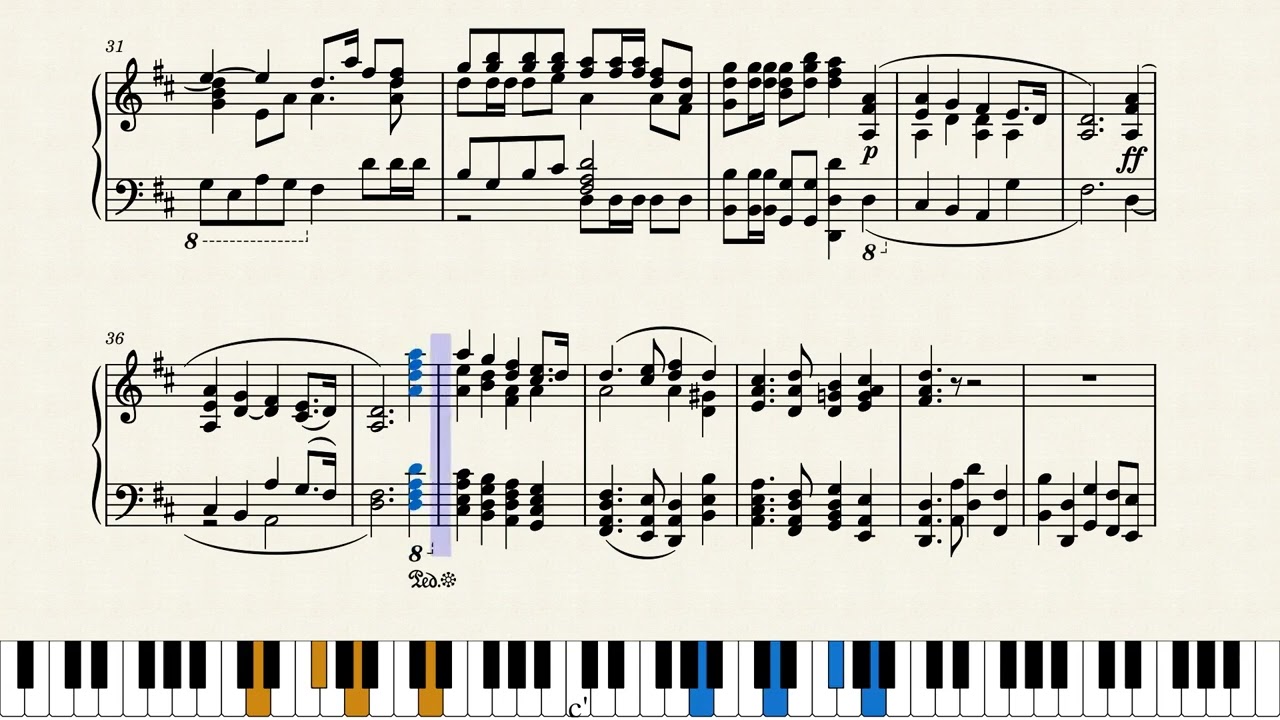 Hallelujah! Chorus | George Frederic Handel | Advanced Pro Piano | musescore | Sheet music