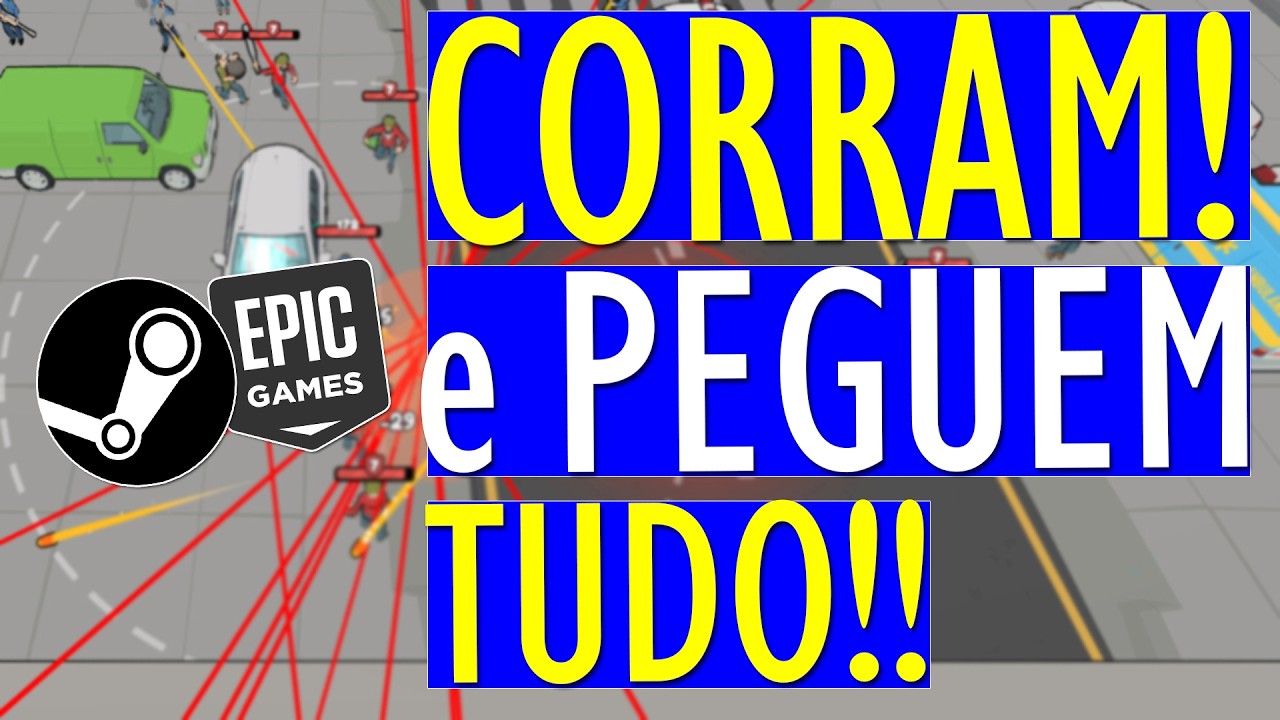 VOC&Ecirc; s&oacute; tem 96 HORAS! TUDO o que est&aacute; de GRA&Ccedil;A agora na STEAM e EPIC e JOGOS BARATOS na STEAM!