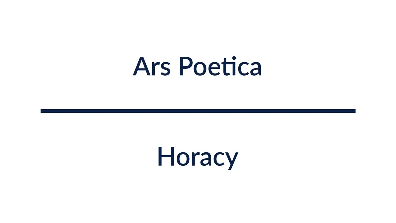Ars Poetica - Horacy | Audiobook Całość!