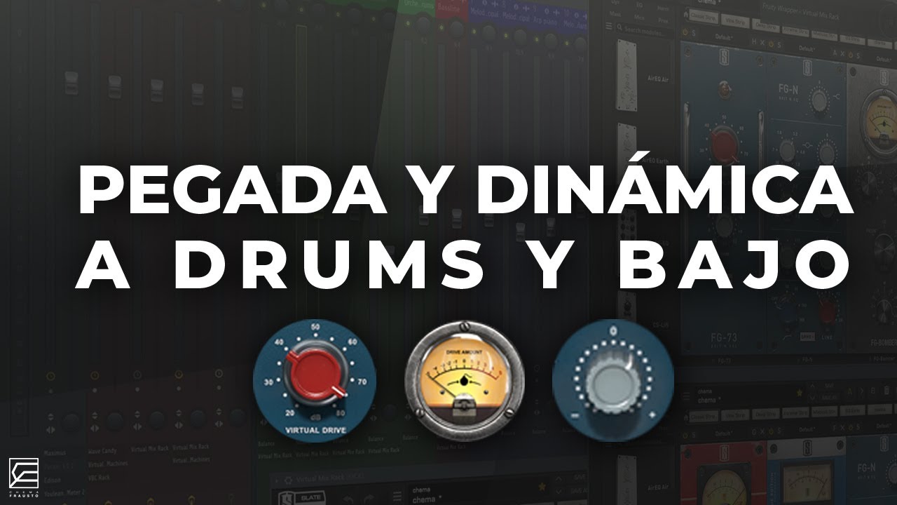 DRUMS y BAJO con PEGADA, DINAMICA y ROBUSTEZ // Compresión y ecualización en serie