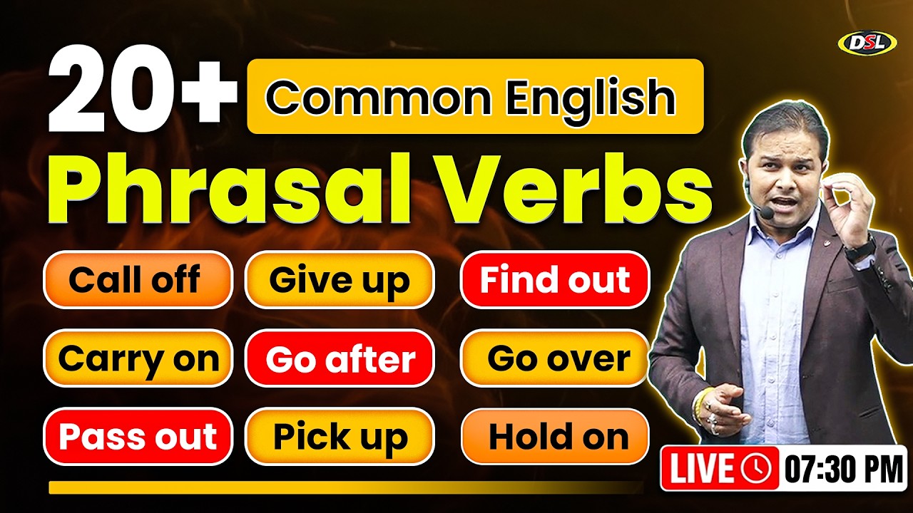 20+ COMMON ENGLISH PHRASAL VERBS  | Speak with Sandeep Sir #spokenenglish