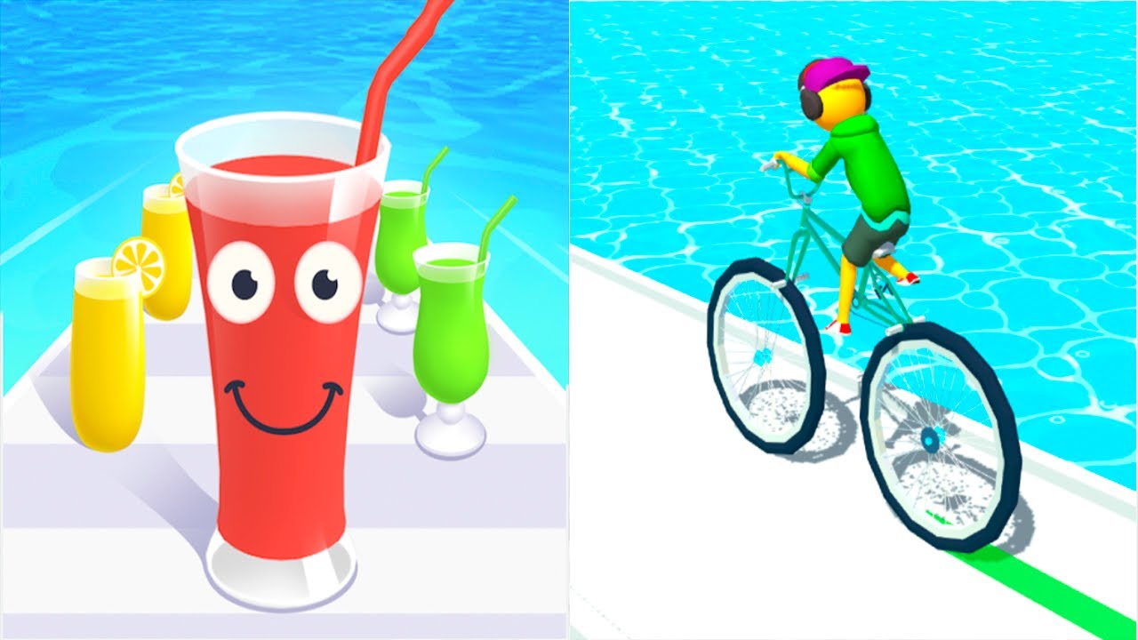 Juice Run VS Big Bike - All Levels SpeedRun Gameplay Android iOS Ep2
