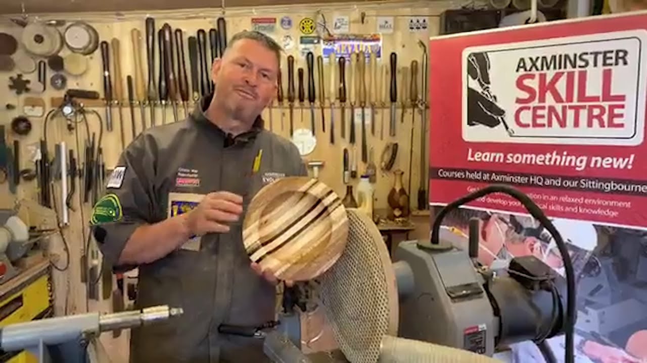 #SkillCentreAtHome - Live Turning Thursday - Turning a bowl from scrap wood