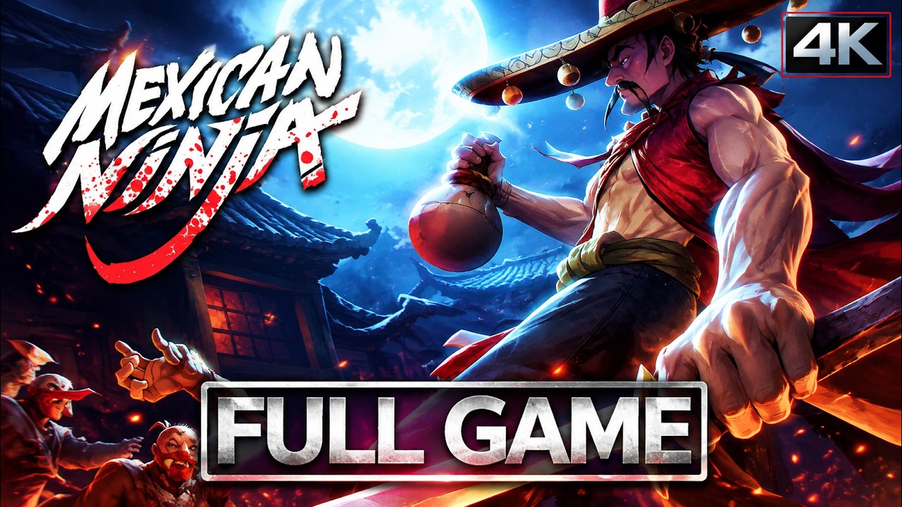 MEXICAN NINJA Full Gameplay Walkthrough / No Commentary【FULL GAME】4K 60FPS Utlra HD