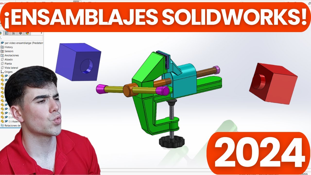 🚀 Ensamblajes en SOLIDWORKS 2025: &iexcl;De Principiante a Experto! 🎓