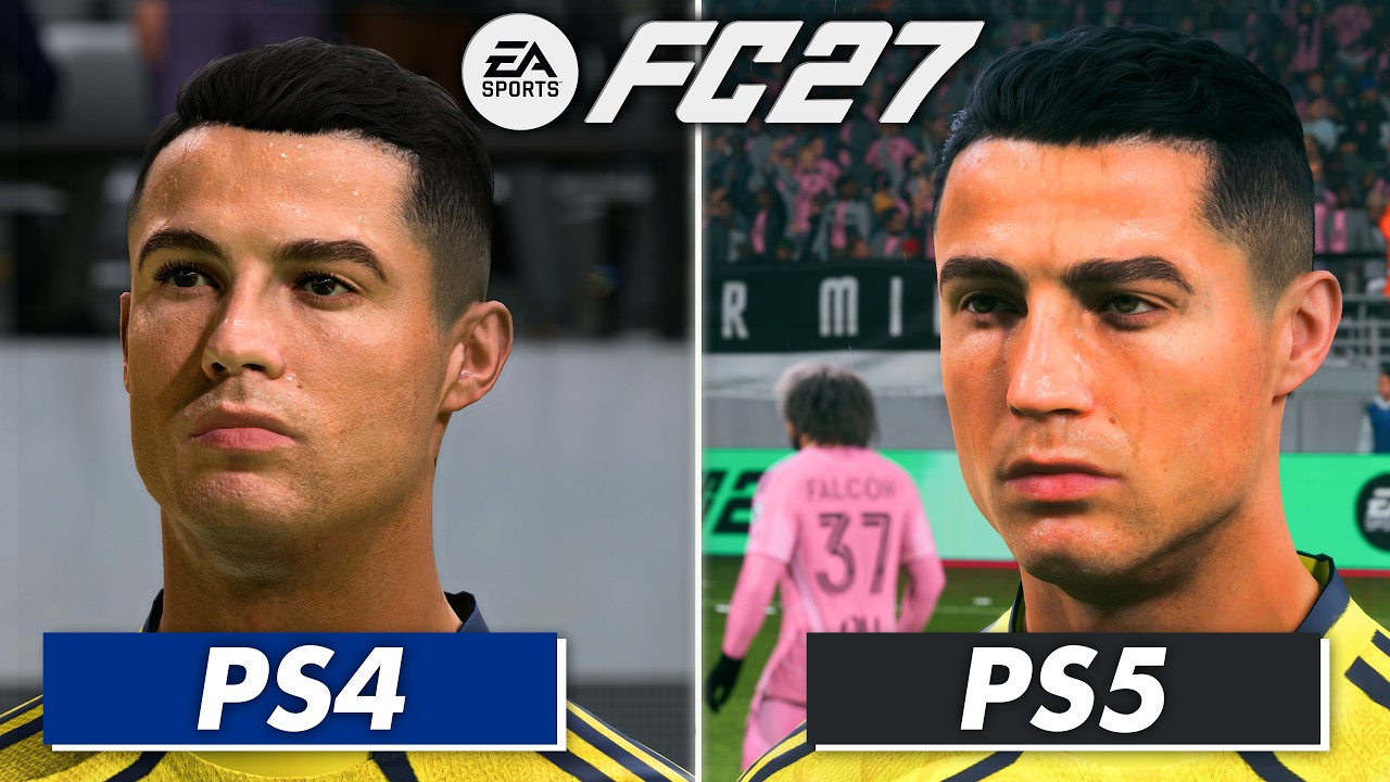 EA SPORTS FC 27: Сравнение PS5 и PS4 | Графика, геймплей и празднование UEFA