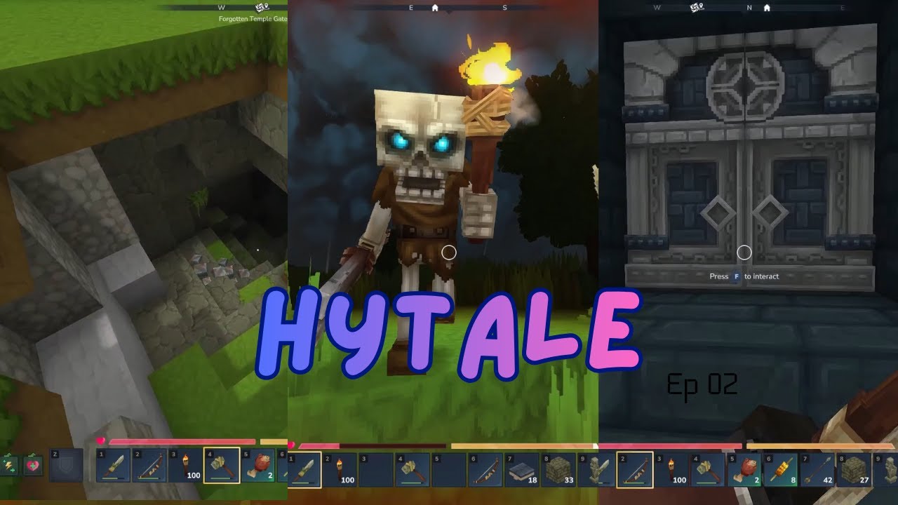 Exploring and dungeoneering in HYTALE #hytale #hytalegameplay