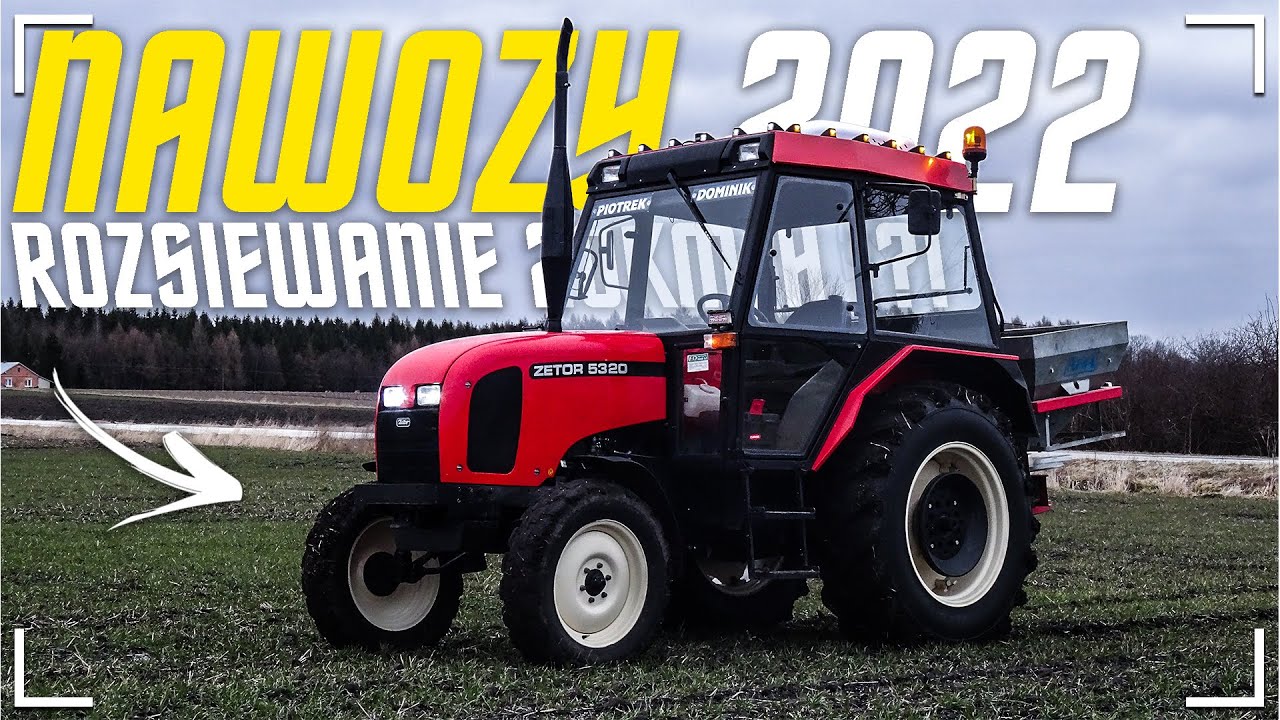 Zetor Na Nawigacji ☆  Nawozy Azotowe 2022 ✔ Rozsiewanie 20km/h ✔ Początek Sezonu 2022 ☆ Zetor 5320 !