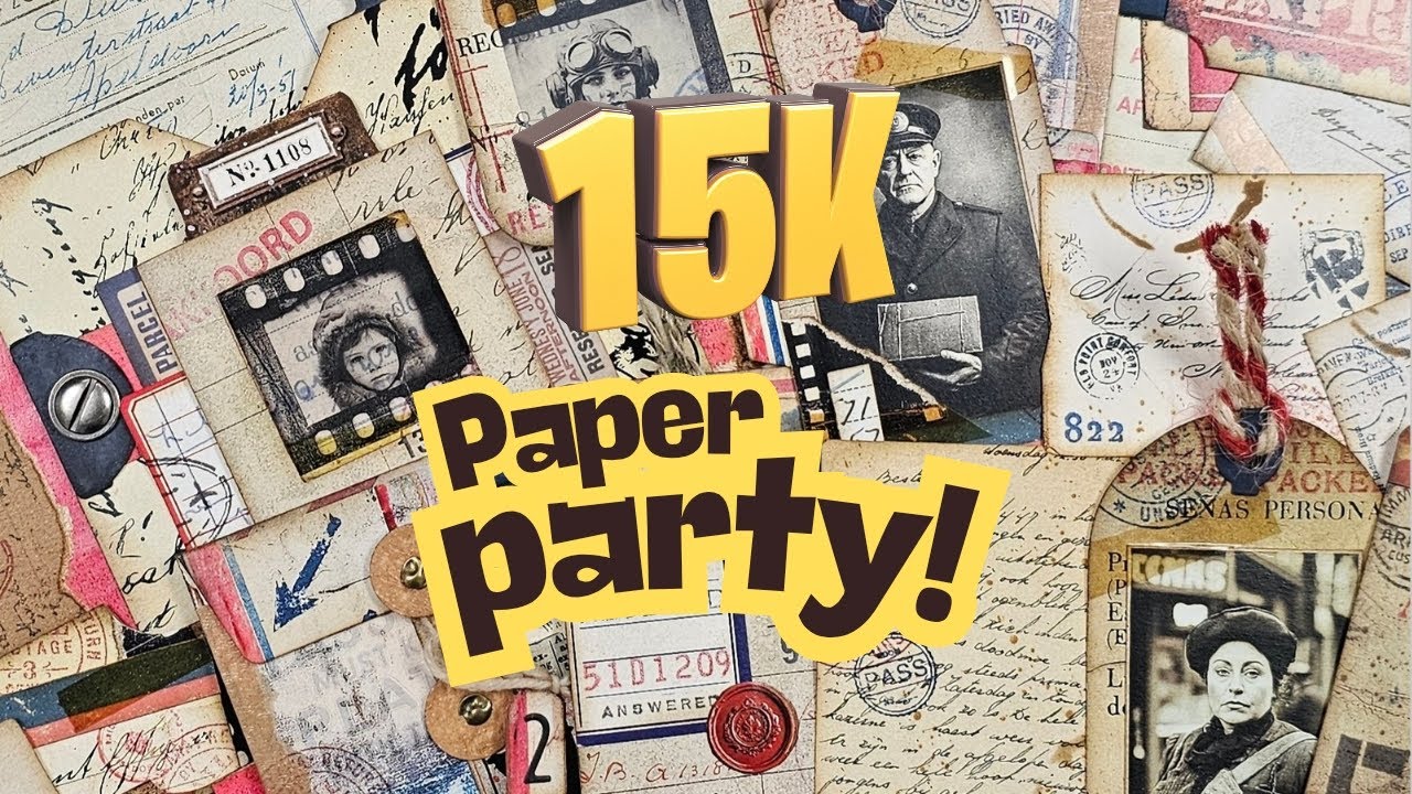 15k Paper Party !! Postmarked Memories Vintage Ephemera