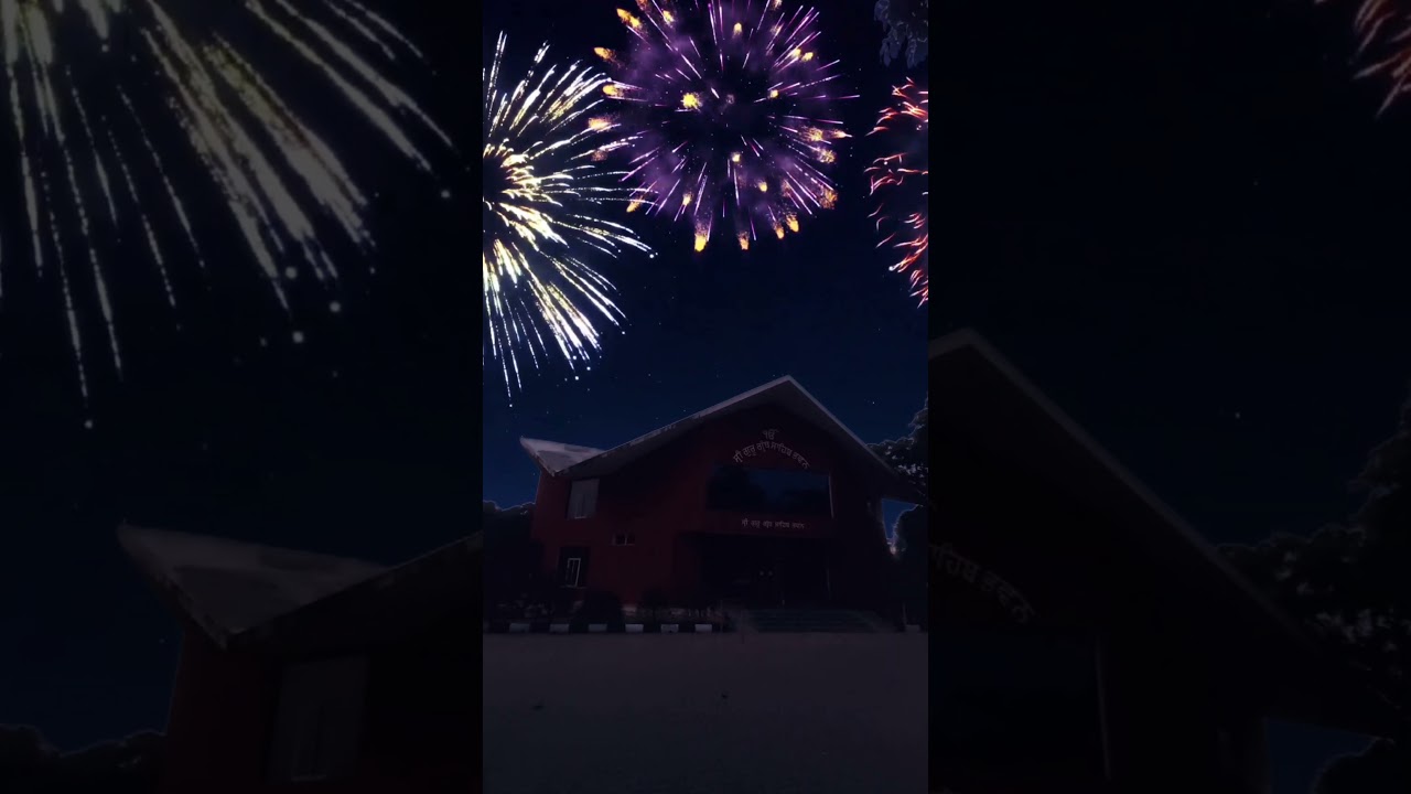 Happy Diwali || Fireworks on Punjabi University || In 4K