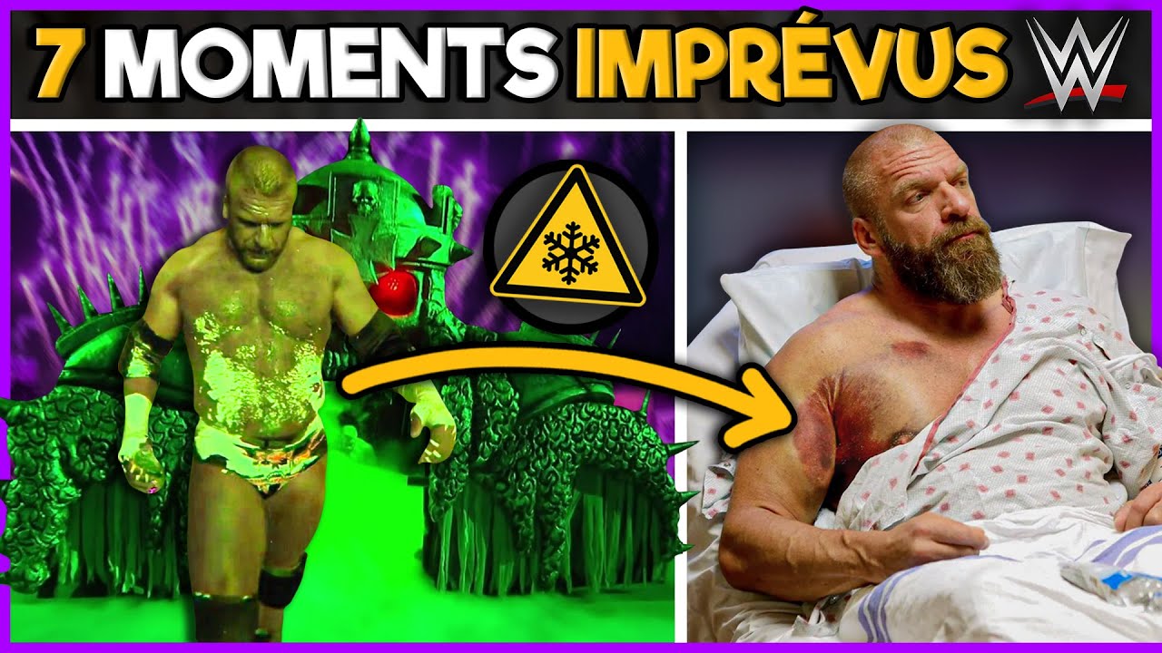 7 moments IMPRÉVUS à la WWE !