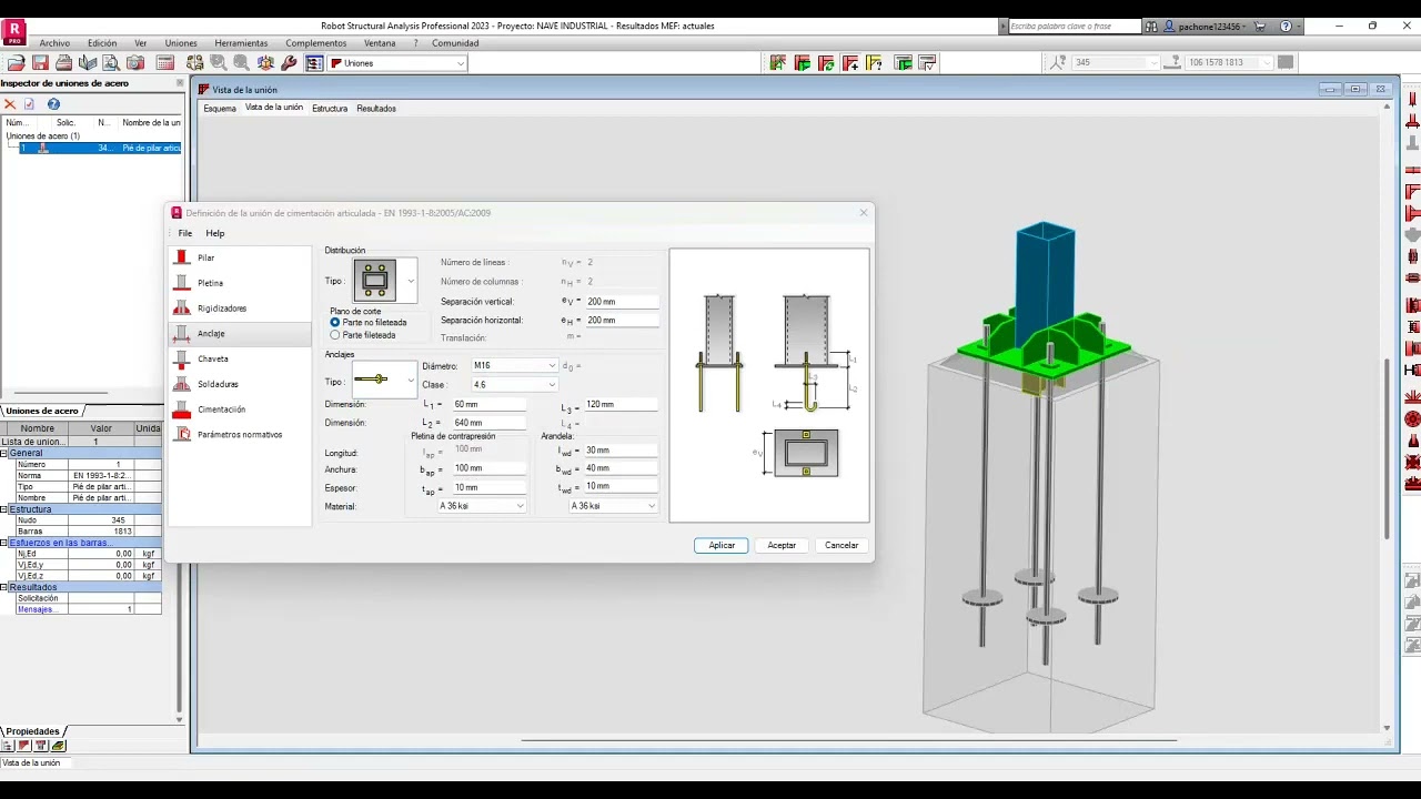 Diseño de Placa Base Autodesk Robot RSAP