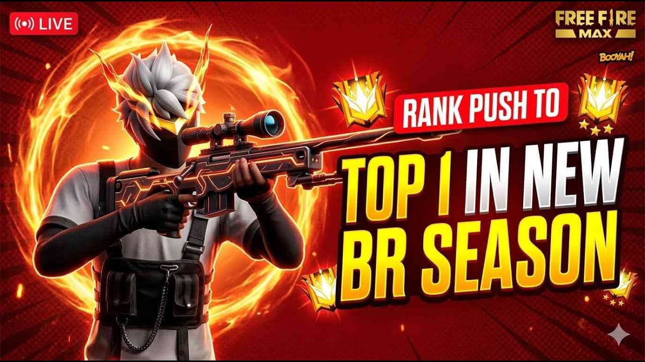 free fire br rank push live stream