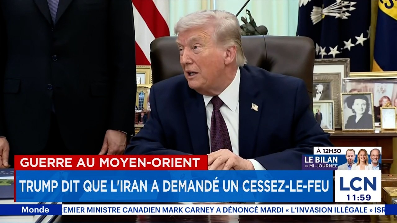 Trump affirme que l&rsquo;Iran veut un cessez-le-feu&hellip; T&eacute;h&eacute;ran d&eacute;ment