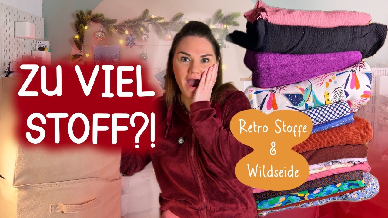 Ich zeige meine Stoffsammlung 🧵 – von Retro-Stoffen bis Wildseide & mehr! ✨