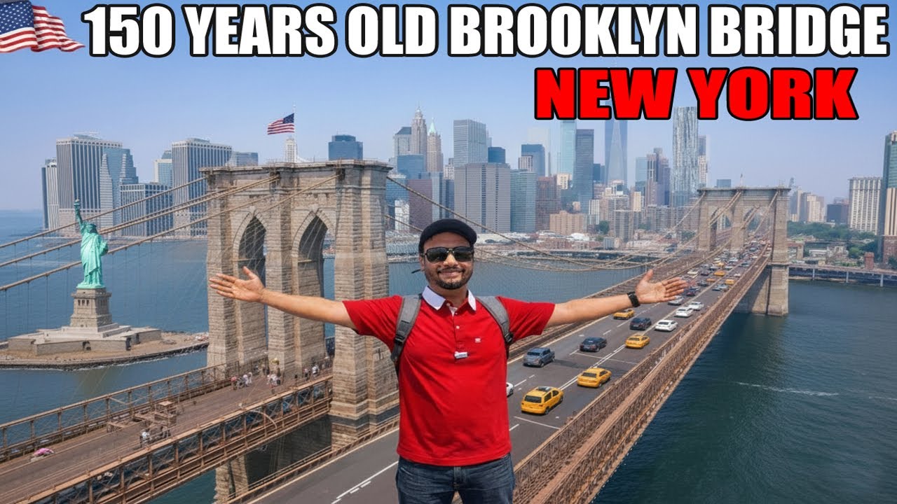 Brooklyn Bridge Walk Tour | Brooklyn to Manhattan NYC | NEW YORK 🔥 🇺🇸