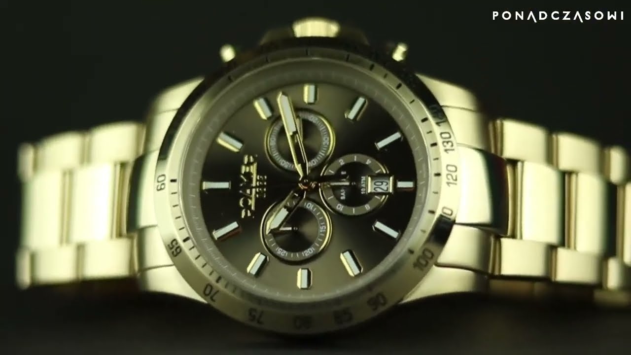 Zegarek męski Roamer Rimini Chrono 861837-48-55-20 złoty | Sklep z zegarkami Ponadczasowi.pl