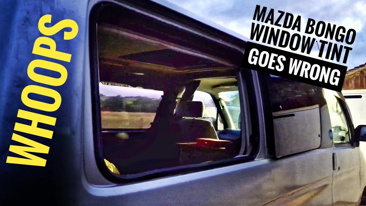 I never finished tinting all the windows in the Bongo