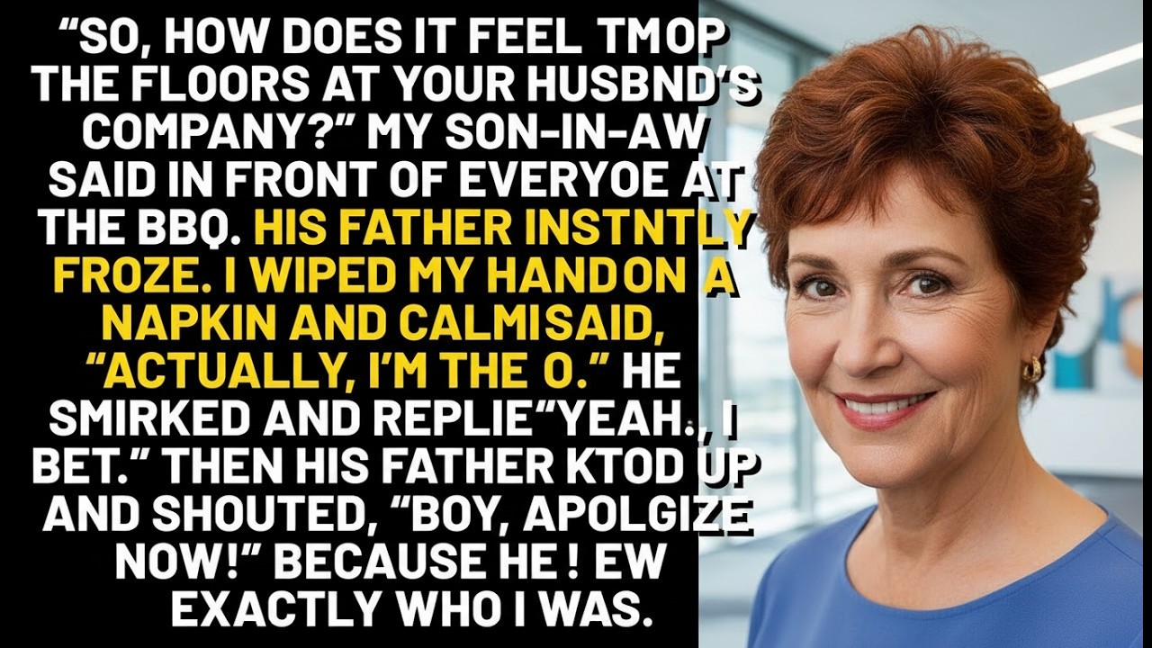 At the BBQ, my son in law mocked me - When his dad, my employee saw what he did... panick!