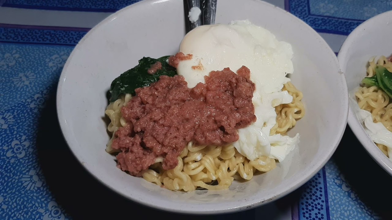 PONDOK INTERNET - INDOMIE TELOR KORNET - ASMR INDONESIAN INSTANT NOODLE CORNET BEEF STREET FOOD