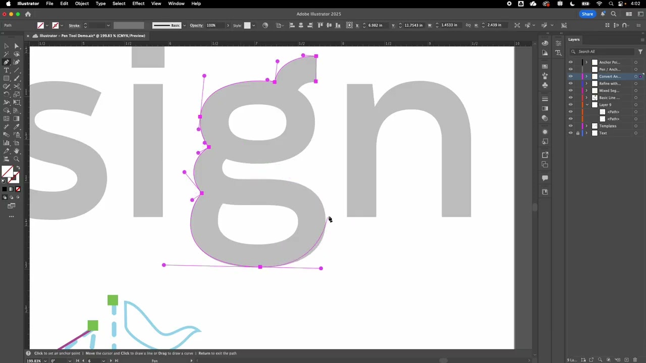 Drawing A Complex Letter Shape