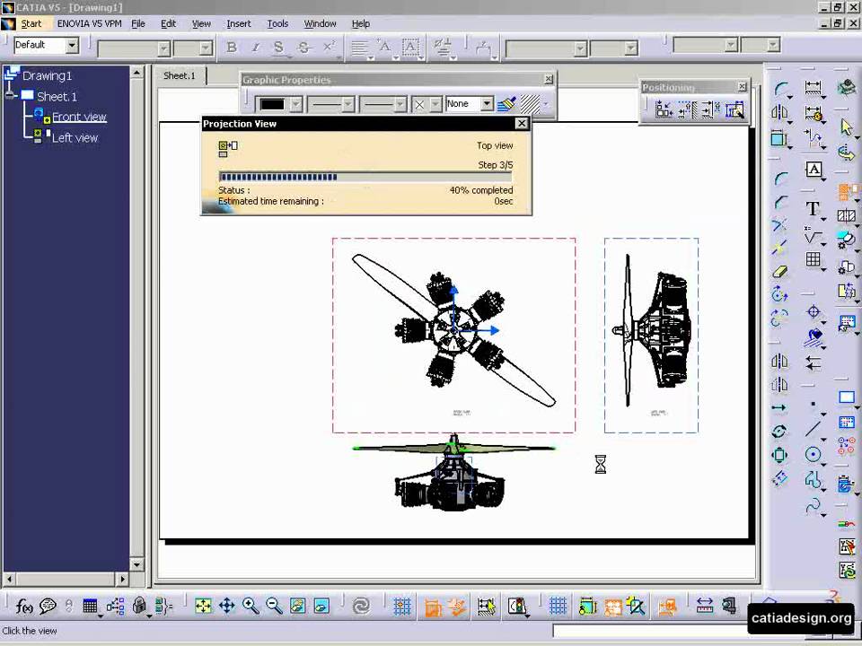 CATIA v5 Drafting Modify Links