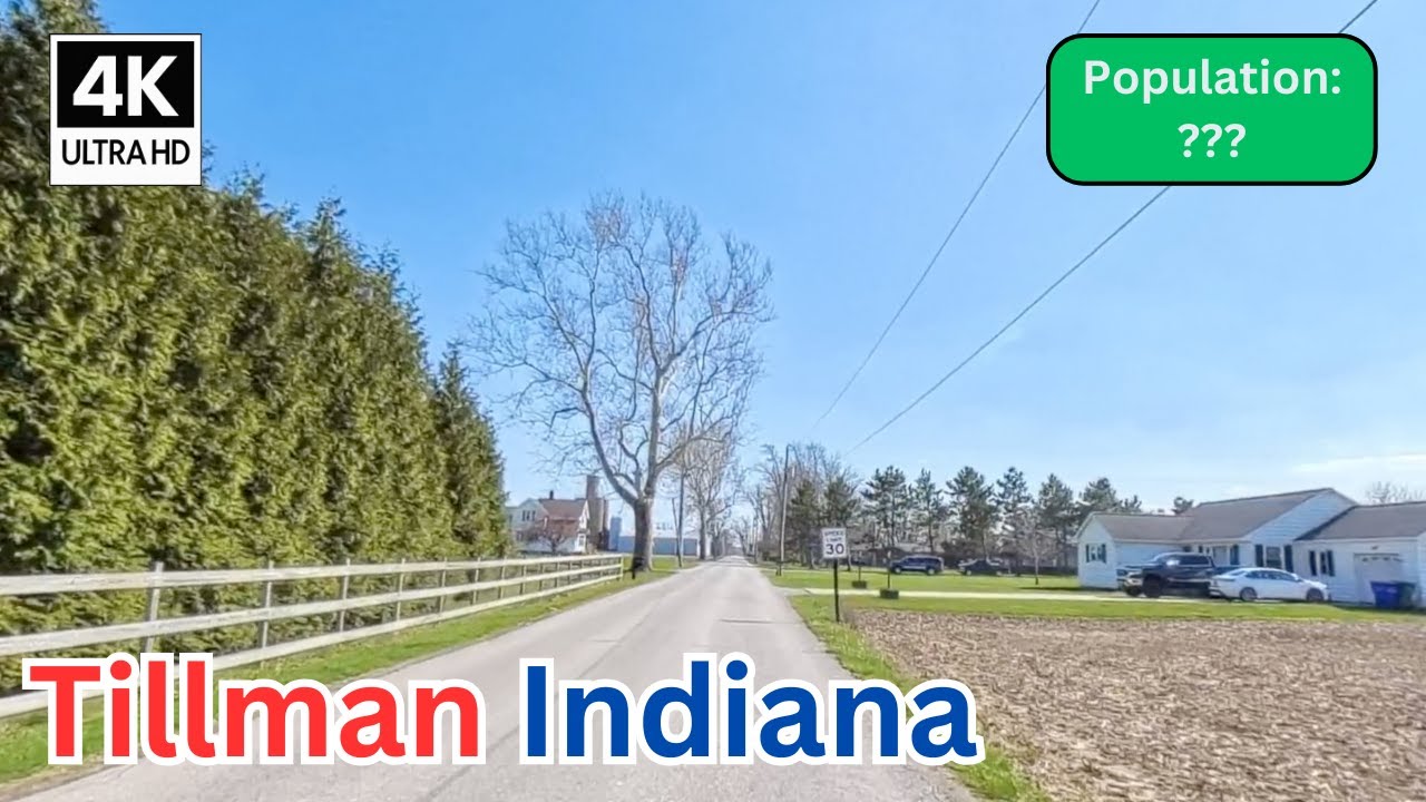 Driving Through Tillman, Indiana in 4K 🚗 | Peaceful Rural Drive in Allen County