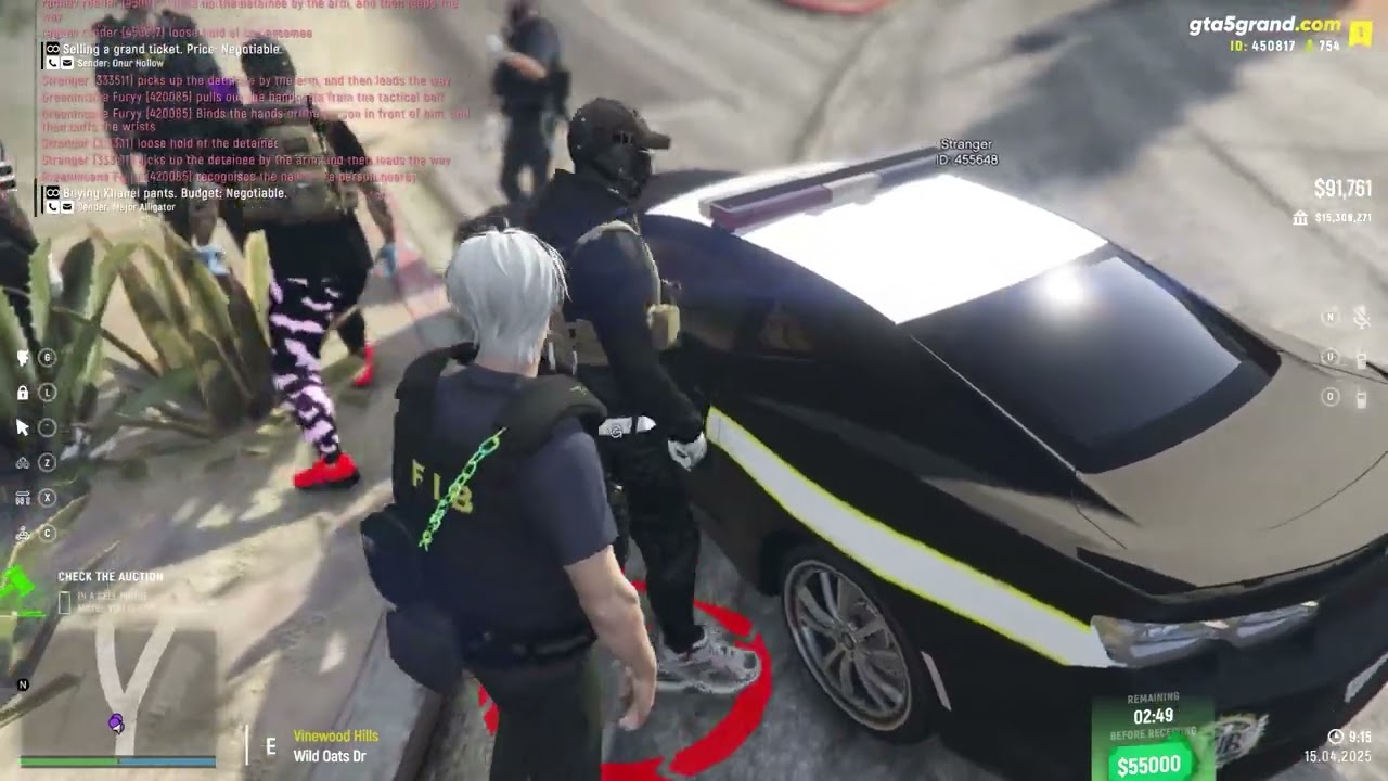 Grand Theft Auto V grand rp fib arrest try