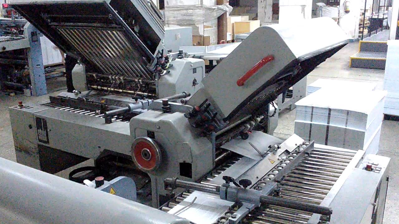 HEIDELBERG stahlfolder 64*90 kağıt katlama makinesi Salmat Basım sefa çiçek