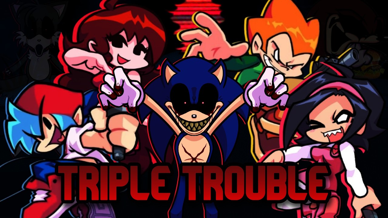 Triple Trouble (Tuff Mix) But BF is no longer alone | FNF Cover