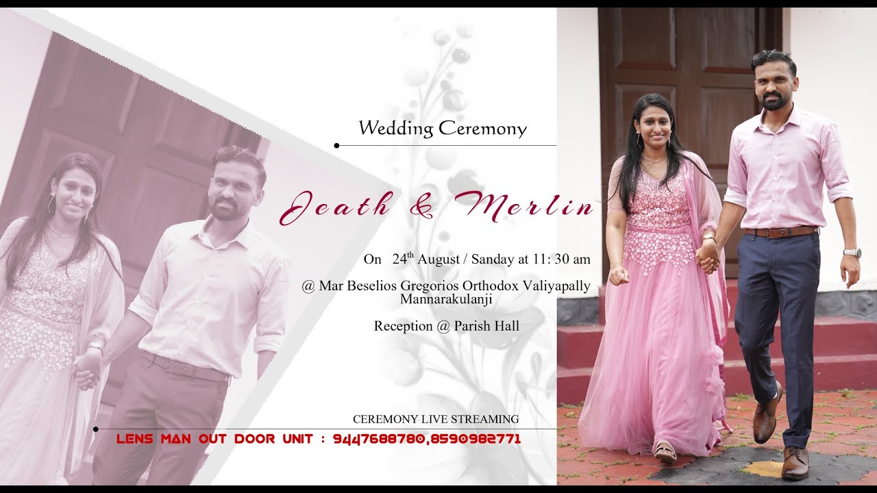 WEDDING | JEATH & MERLIN| 24-08-25 | LENS MAN DOOR UNIT : 9447688780 , 8590982771