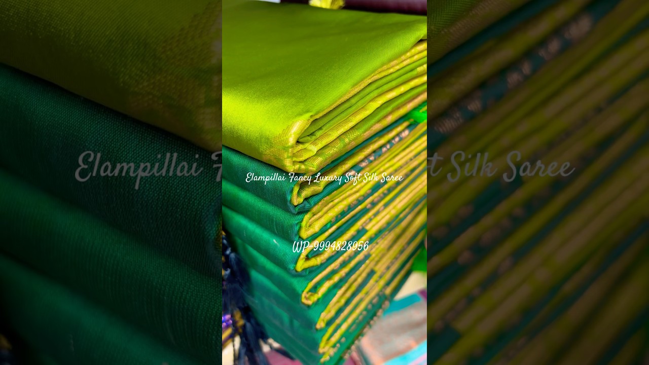 Elampillai Luxury Soft Silk Saree || WhatsApp 9994828956 || #shorts #shopping #reels #trending