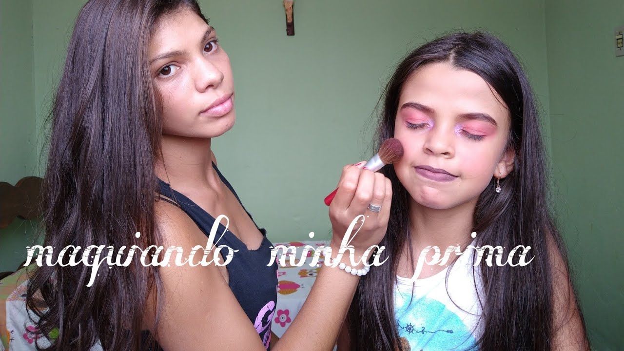 MAQUIANDO MINHA PRIMA: COM AS MAKES DELA . SERÁ QUE DEU CERTO???