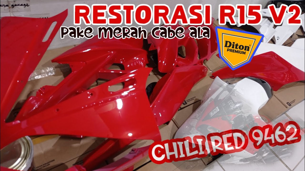R15 v2 pun jadi seger lagi | Restorasi R15 merah cabe a.k.a Chili Red 9462 Diton Premium