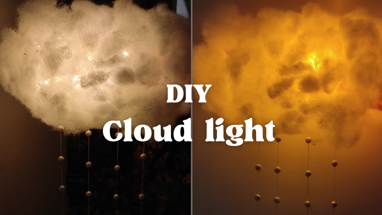 How to make diy cloud light|viral cloud lamp making at home|detailed video#cloud #trendingvideo #diy