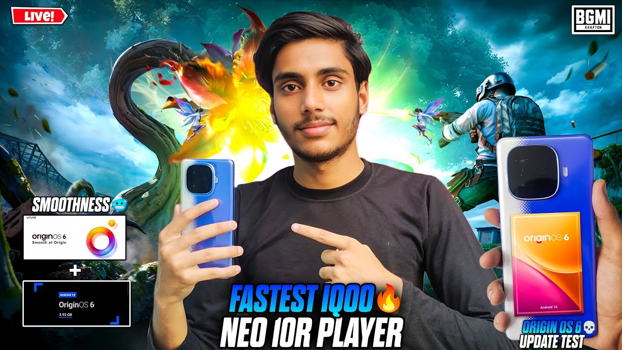 IQOO NEO 10R 120 FPS PERFORMENCE TEST AFTER 10 MONTHS🔥| WITH HANDCAM 😲#bgmilive #120fps #iqooneo10r
