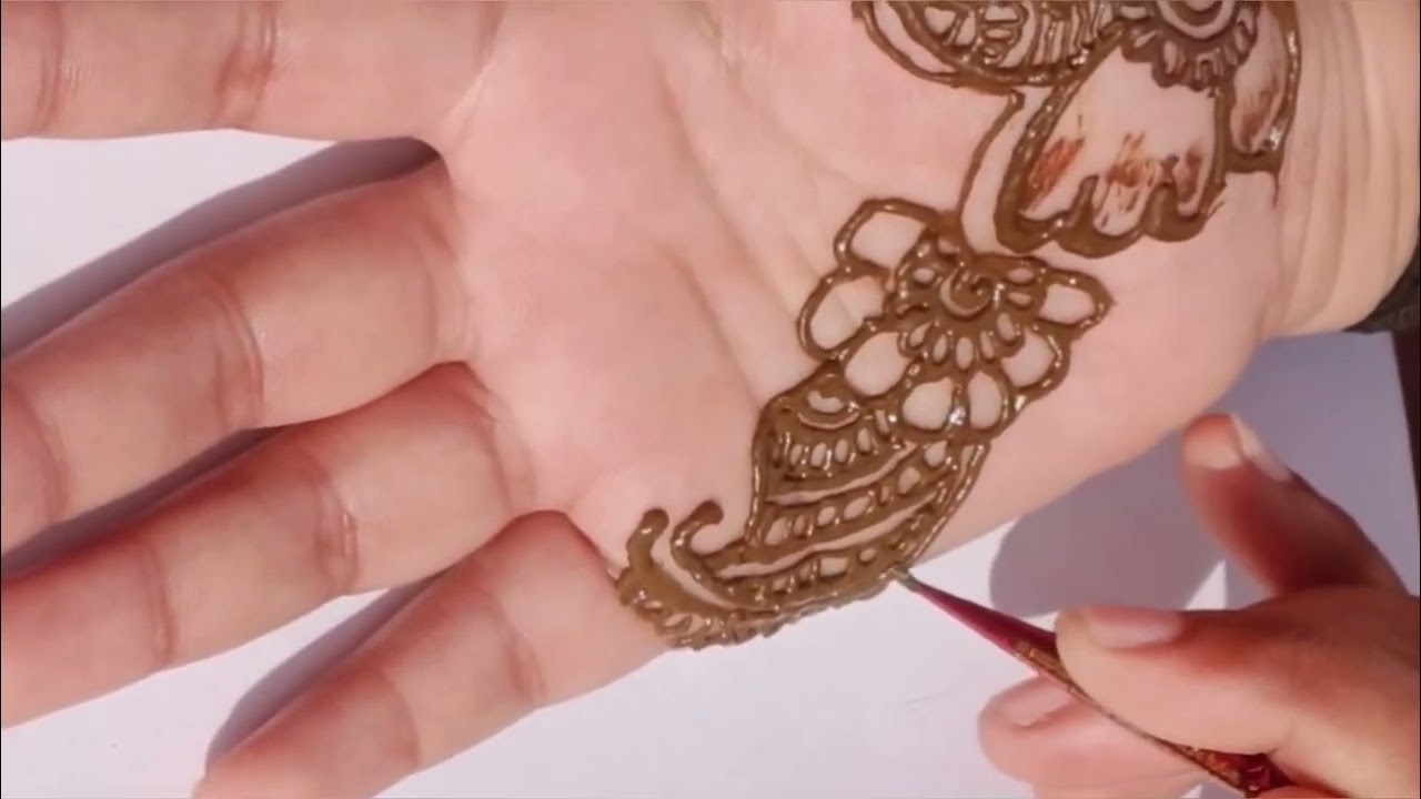 Simple arabic mehandi design l front hand mehandi design 👌 