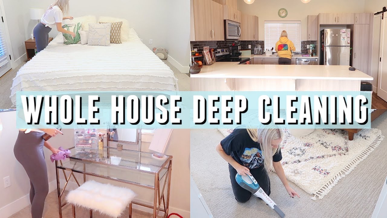 DEEP CLEANING MY ENTIRE HOUSE | Cleaning Motivation