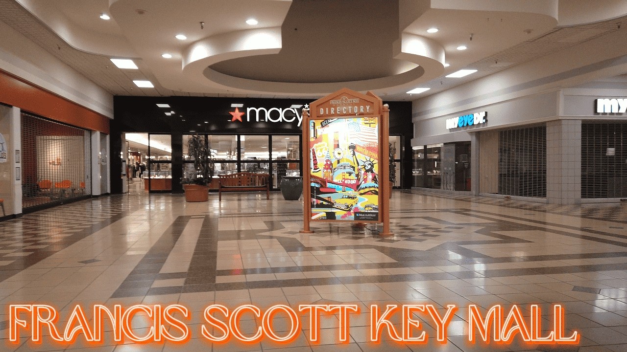 Francis Scott Key Mall at night - Frederick MD