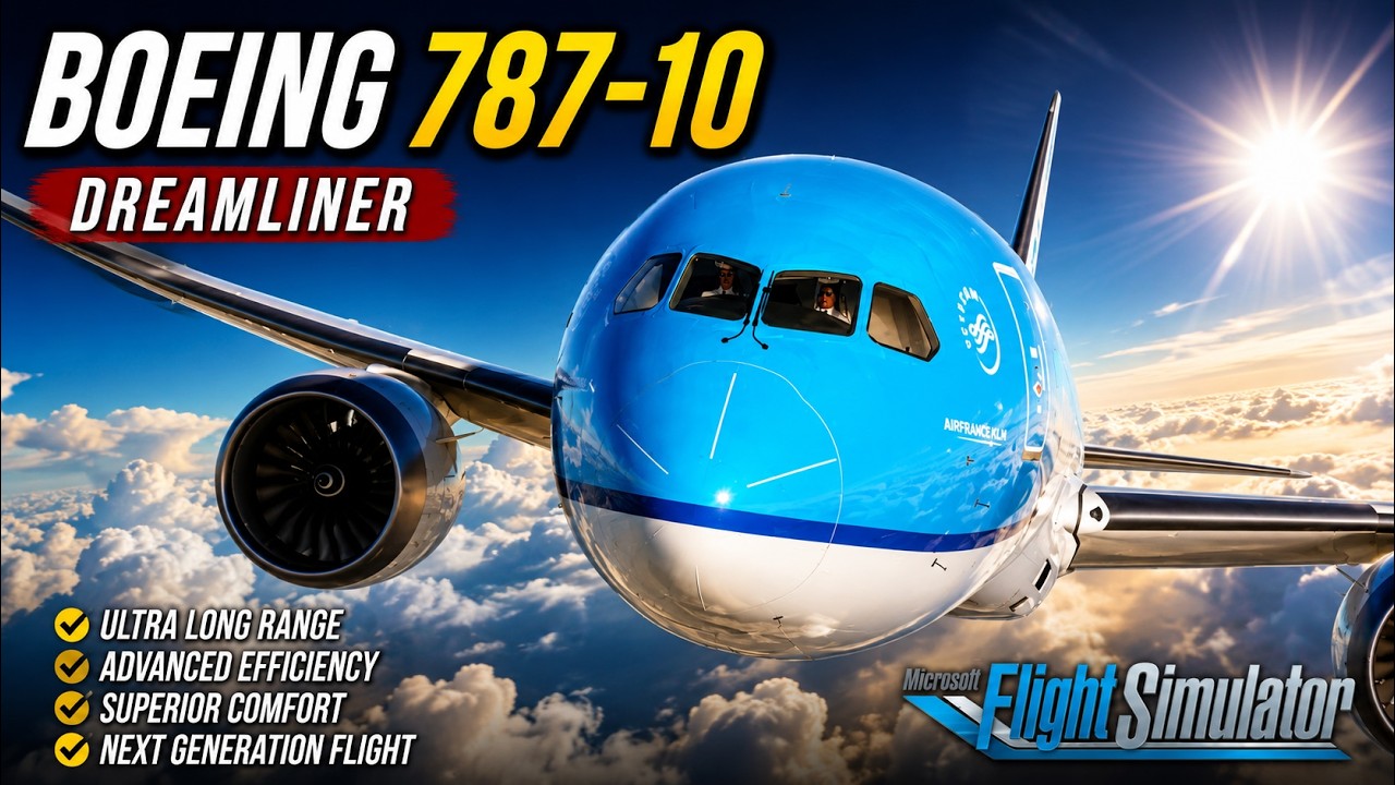 KLM Boeing 787-10 Dreamliner from Amsterdam to Frankfurt
