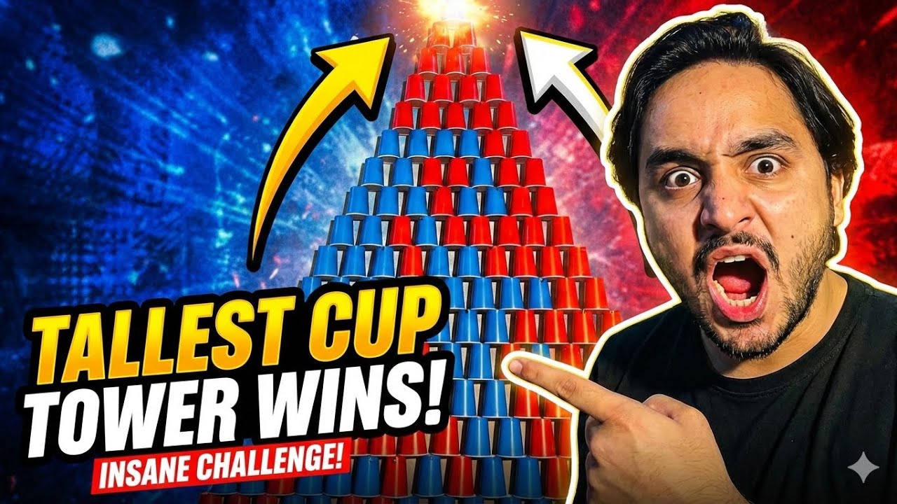 Highest Glass Tower Making challenge ! किस का है सब से उचा टावर | कोन बना विनर ₹ 100000 रुपया का 