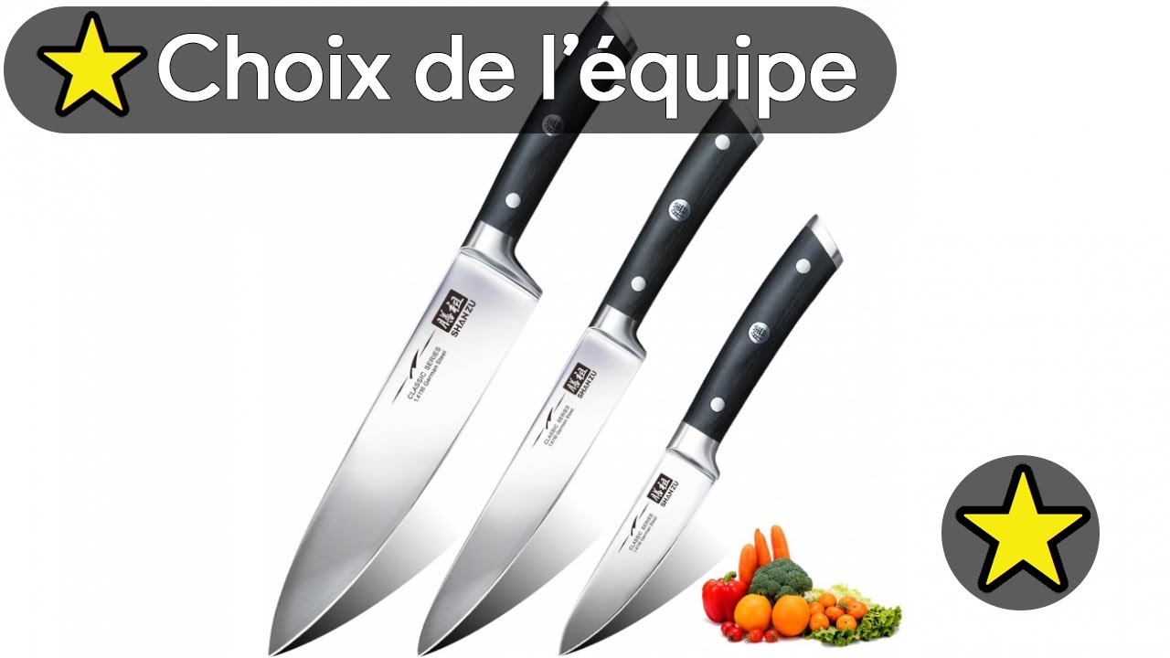 🏆 TOP 3 MEILLEUR COUTEAU DE CUISINE 2025 🔪