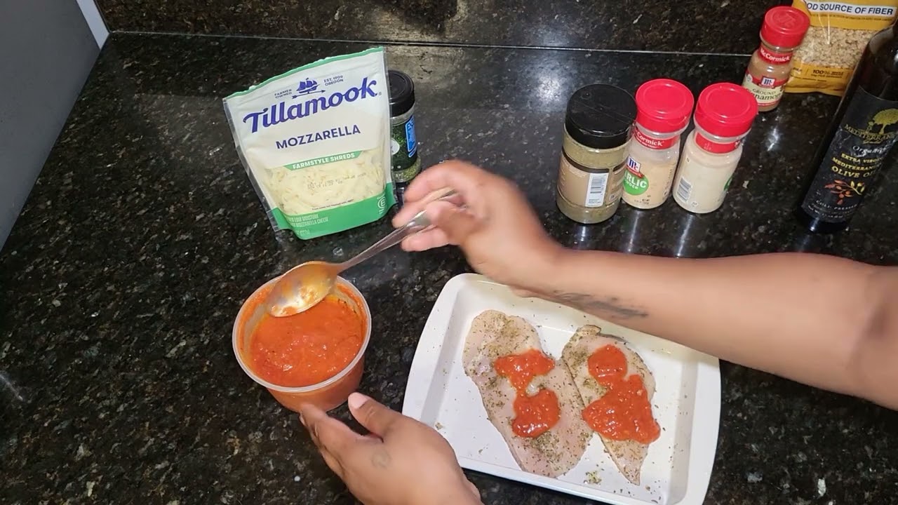 Carolyn & Earthling Cook - Baked Chicken Mozzerella