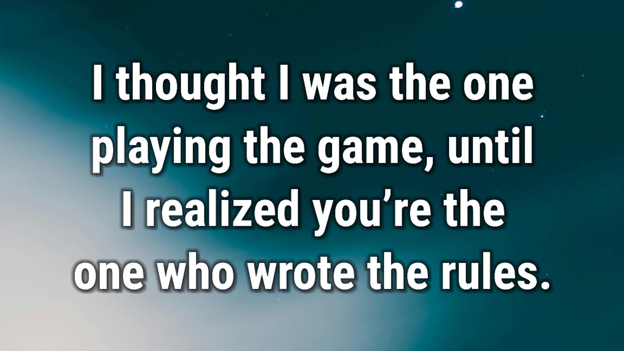 💌 I thought I was the one playing the game, until I realized you’re...