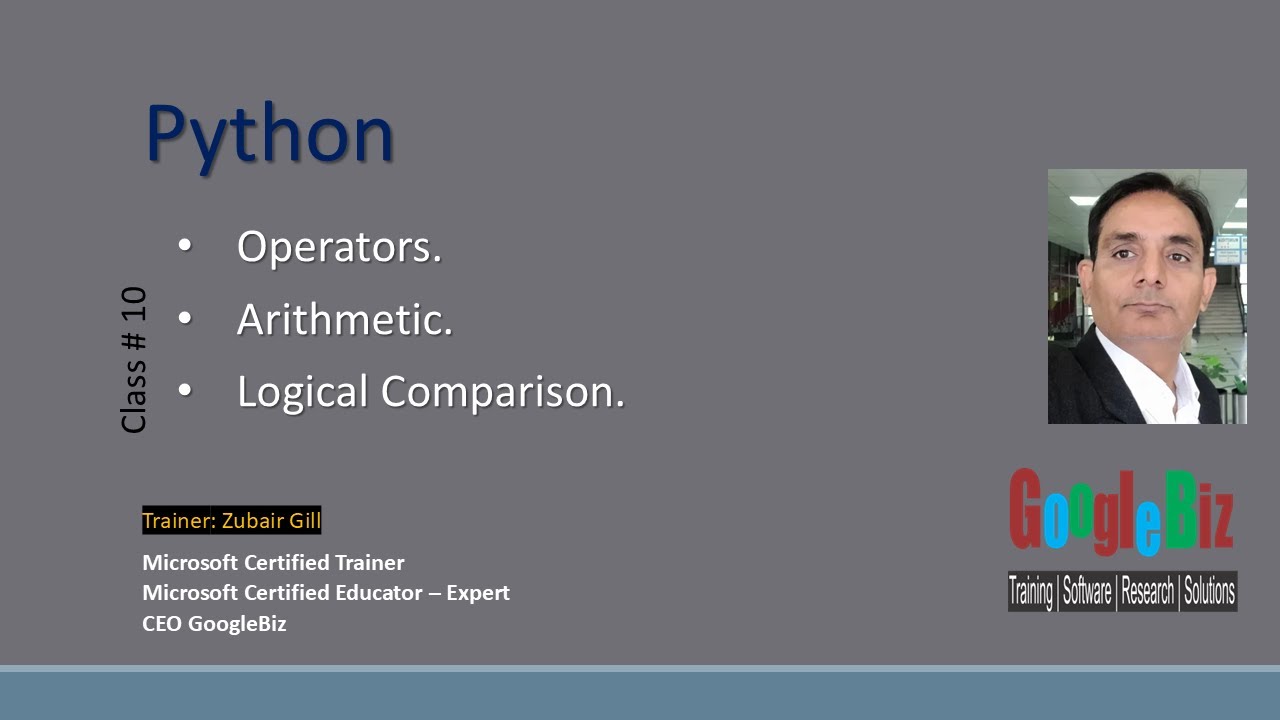 10 Python Operators   Arithmetic   Logical   Comparison