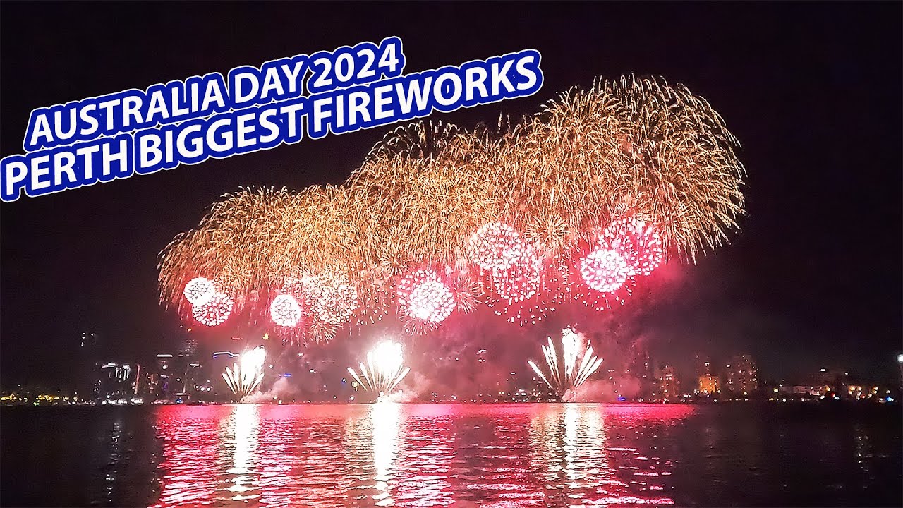 Australia Day 2024 Drone & Fireworks Display, Perth, Western Australia (Biggest Ever)