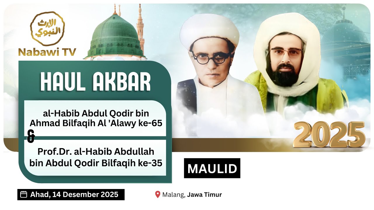 🔴LIVE MAULID Rangkaian HAUL IMAMAIN RA - Ponpes Darul Hadist, Malang 2025 | Nabawi TV