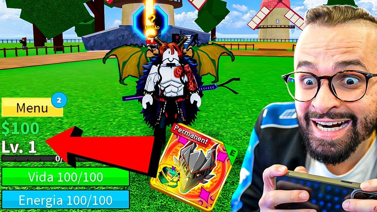 🤯NOOB LEVEL 1 COM A NOVA DRAGON DESPERTADA no BLOX FRUITS
