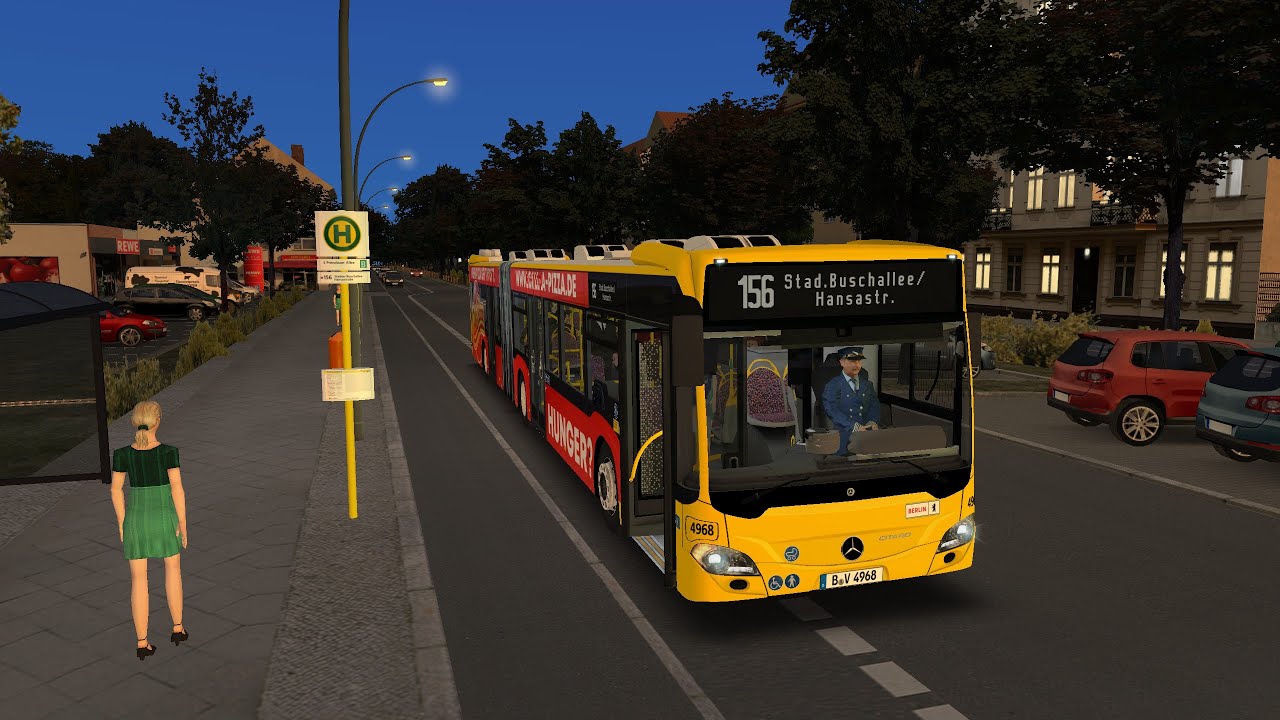 Omsi 2 Mit dem Mercedes C2G der BVG unterwegs auf der Linie 156 mit Original Sounds! Teil 1/3