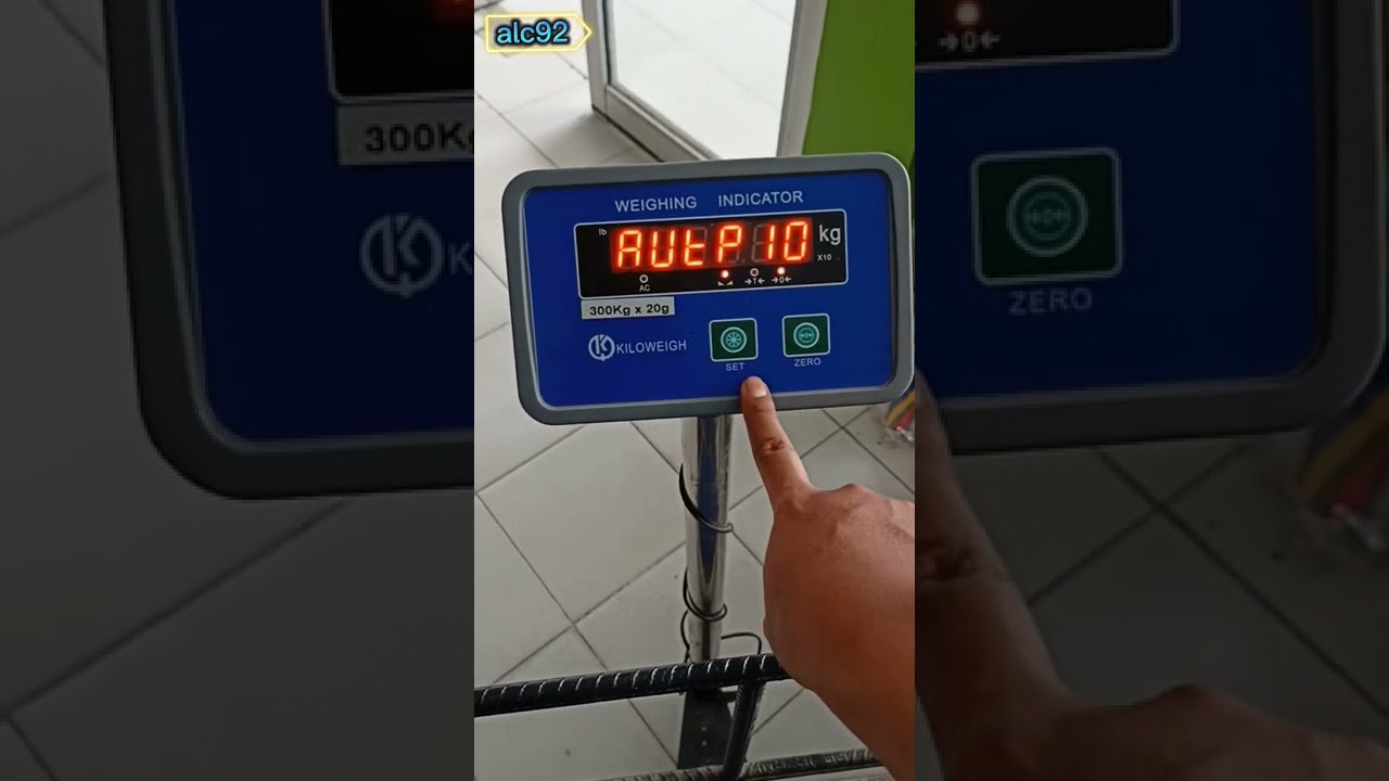 kalibrasi timbangan digital eror atau tidak akurat merk kiloweight 300kg